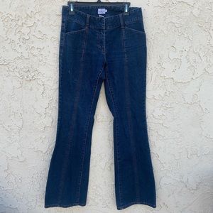 low-rise bootcut jeans